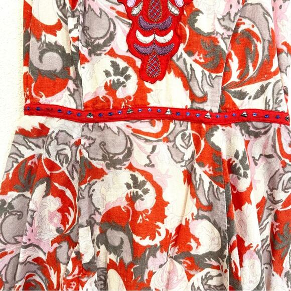 Chaudry KC Mini Sundress Embroidered Sequined Fully Lined Tiered Skirt - Small - Picture 5 of 16